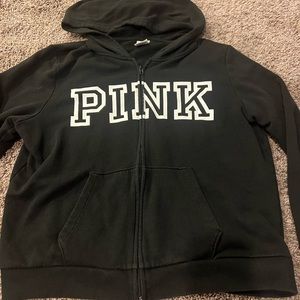 Black “PINK” zip up